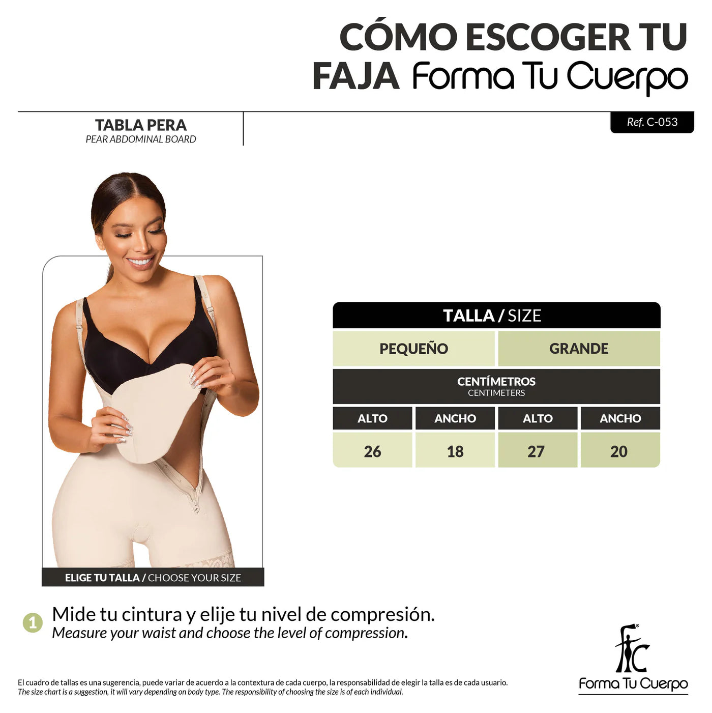 TABLA POST OPERATORIA TIPO PERA (ref. C-053)
