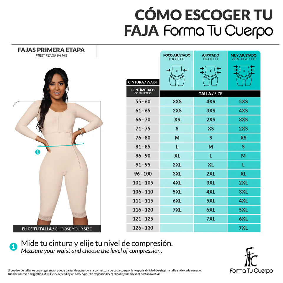 Faja Post Quirúrgica y Uso Diario de Alta Compresión (REF. O-102)
