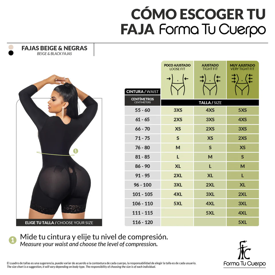 FAJA RELOJ DE ARENA SHORT & MANGAS NEGRA ( Ref. O-215 )