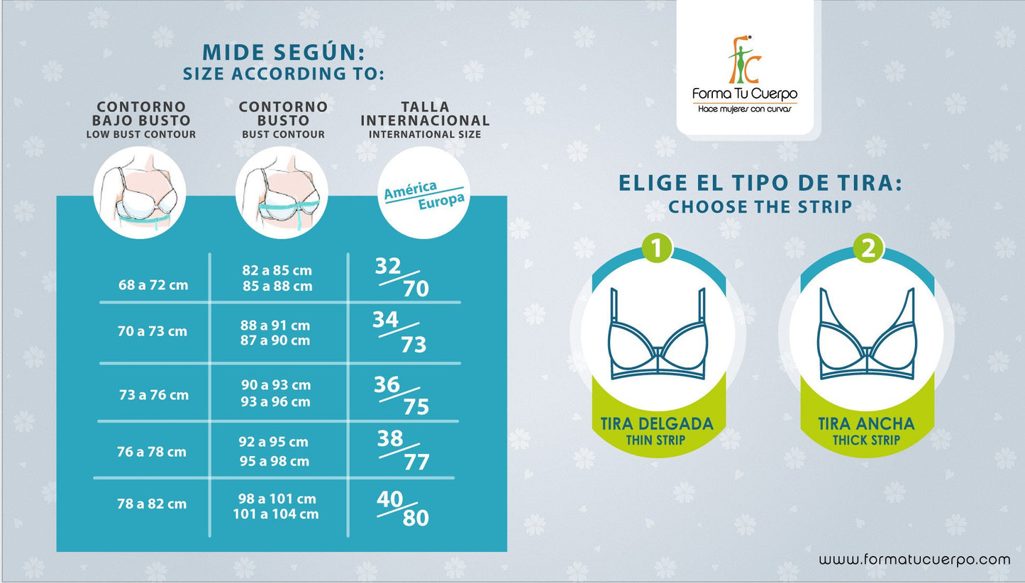 BRASIER POST OPERATORIO CON TIRAS ANCHAS (Ref. C-031 )