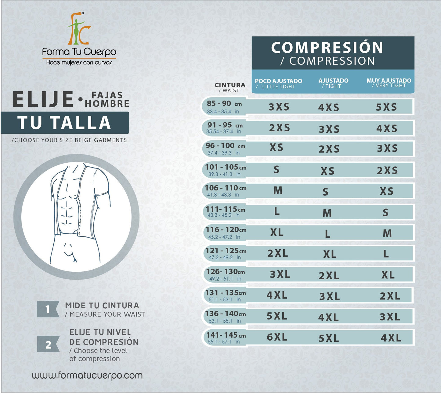 Faja completa para Hombre (REF: H-001)