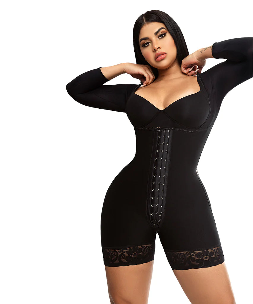 FAJA RELOJ DE ARENA SHORT & MANGAS NEGRA ( Ref. O-215 )