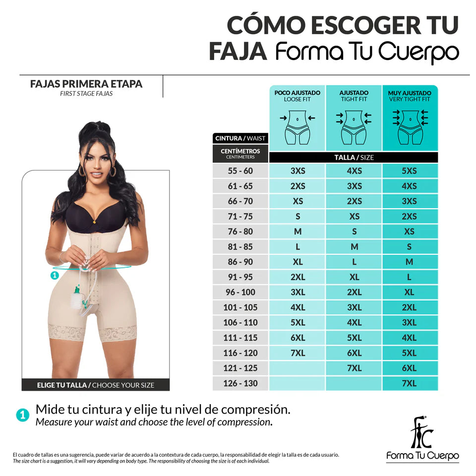 FAJA POST OPERATORIA COMPRESION SUAVE SHORT( REF. C-002 )