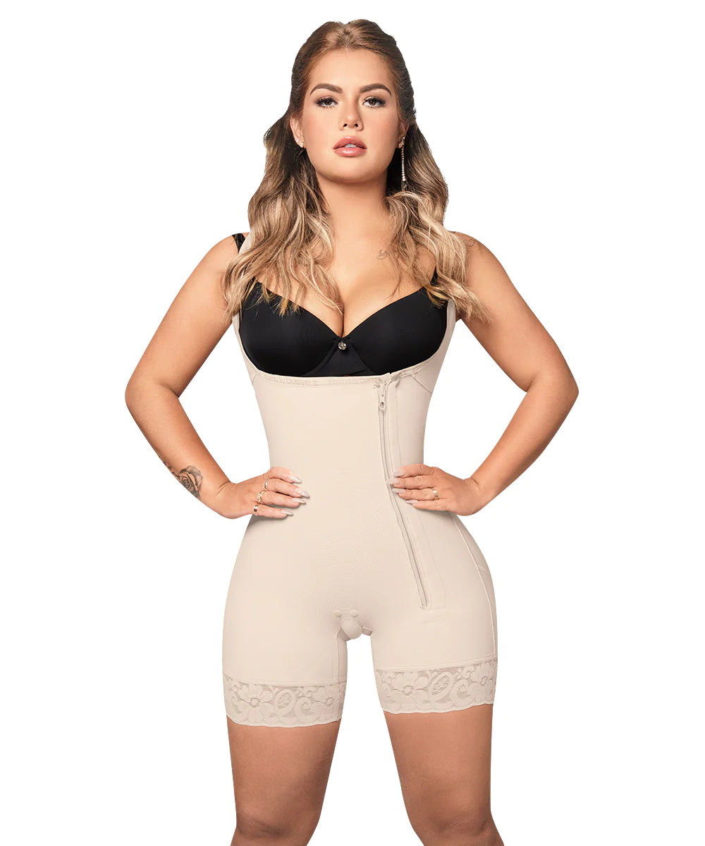 FAJA MOLDEADORA SHORT ALTA COMPRESION BEIGE  (Ref. O-010 )