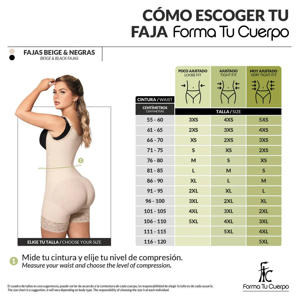 FAJA MOLDEADORA SHORT ALTA COMPRESION BEIGE  (Ref. O-010 )
