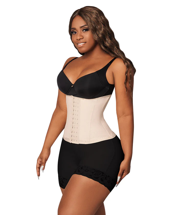 FAJA CINTURILLA RELOJ DE ARENA STRAPLESS BEIGE(Ref. O-061)