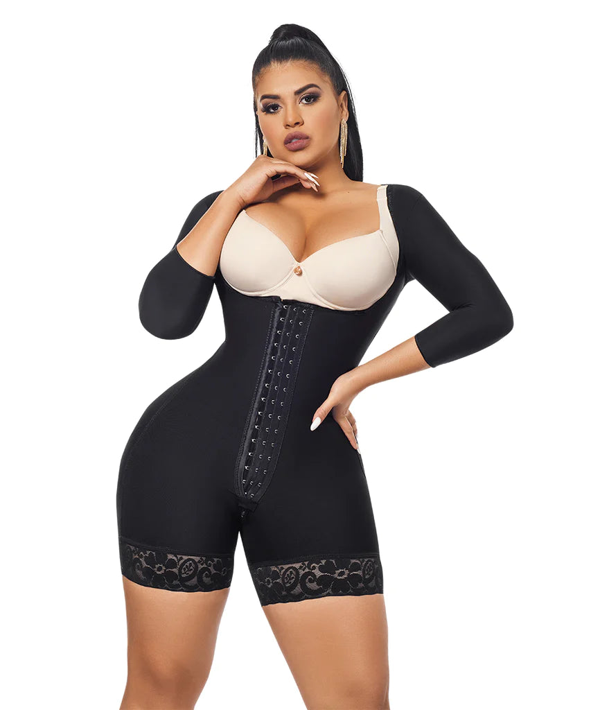 FAJA RELOJ DE ARENA SHORT & MANGAS NEGRA ( Ref. O-215 )