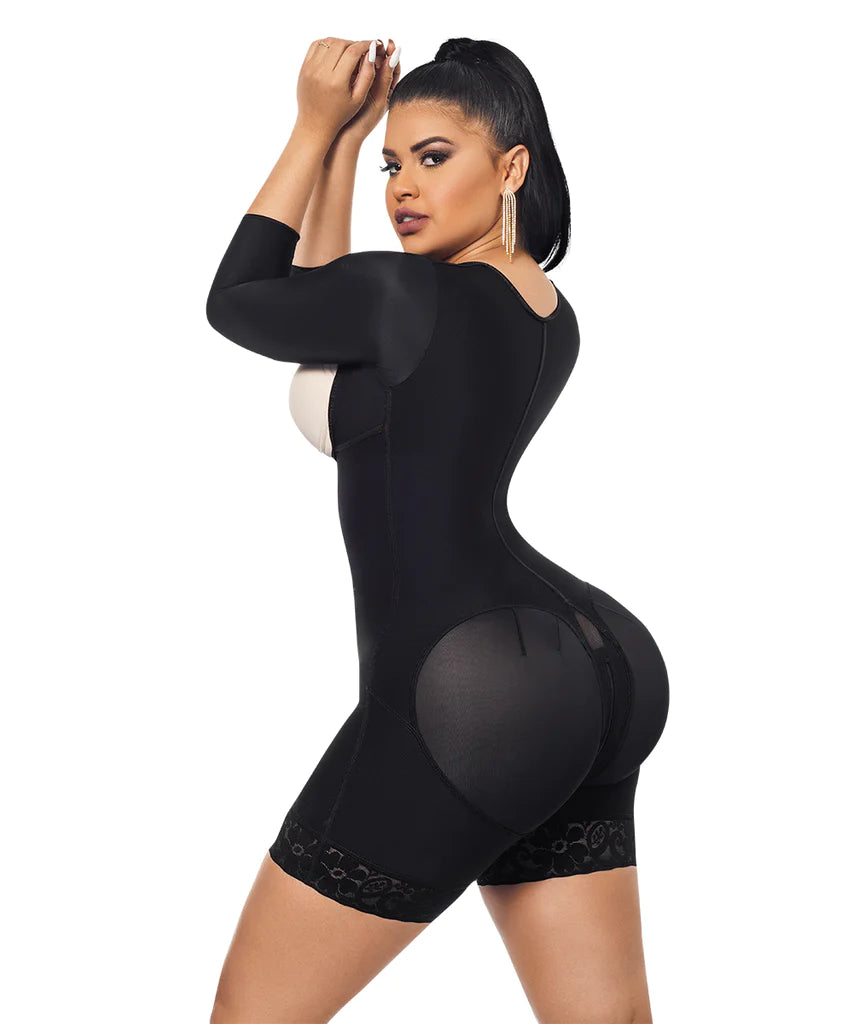 FAJA RELOJ DE ARENA SHORT & MANGAS NEGRA ( Ref. O-215 )