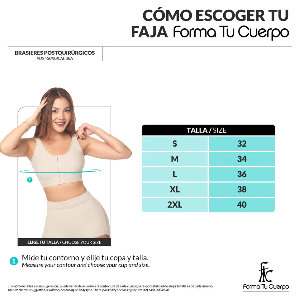BRASIER POST OPERATORIO CON TIRAS (Ref. C-033)