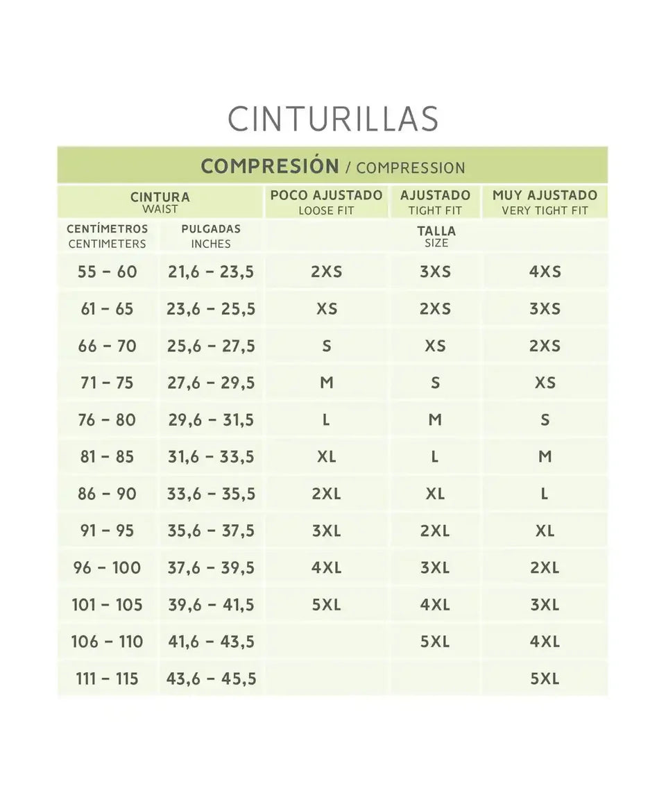 FAJA CINTURILLA RELOJ DE ARENA STRAPLESS BEIGE(Ref. O-061)
